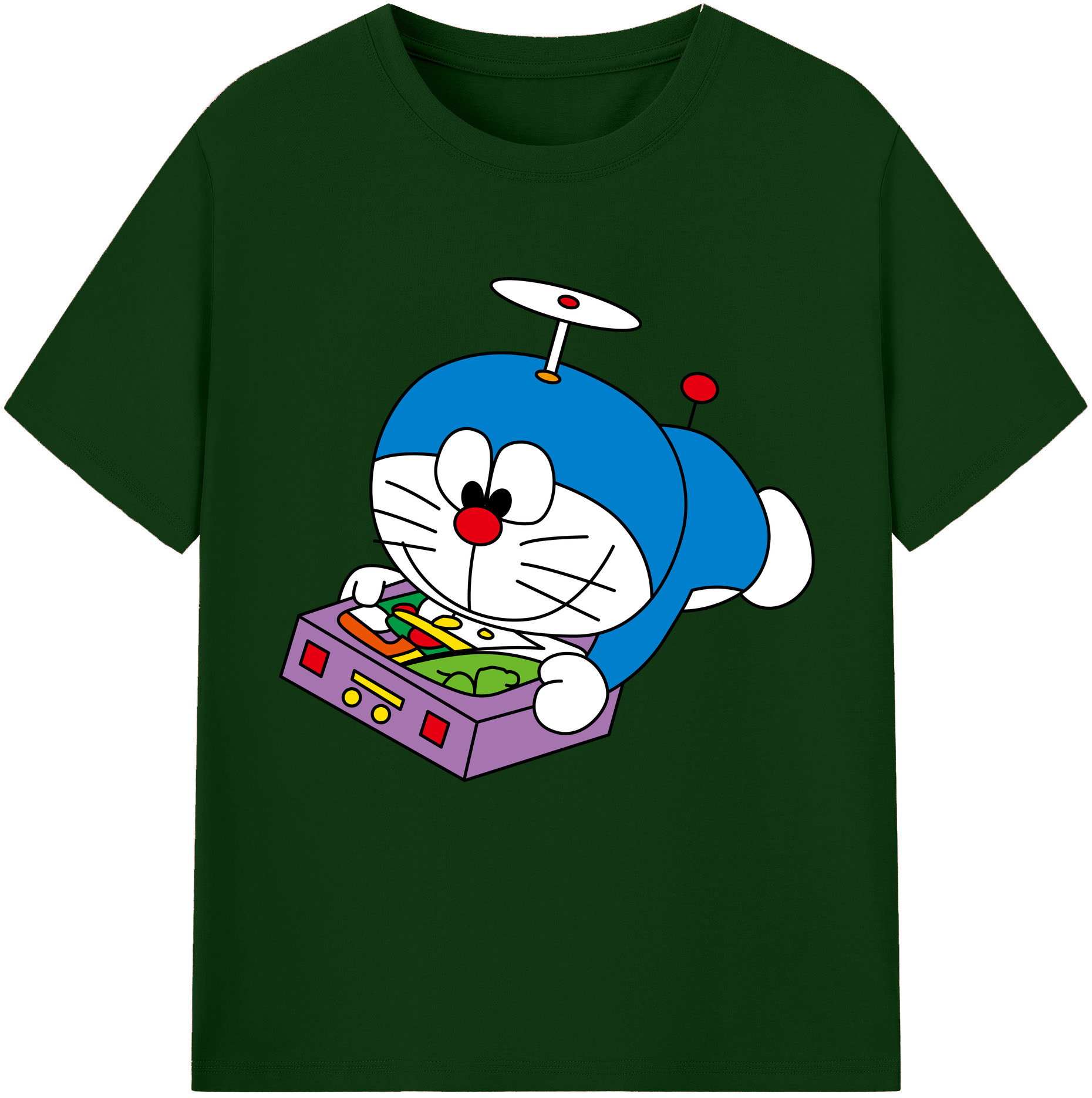 （画像用） ドラえもん Doraemon 綿100％半袖Tシャツ（フロントプリント）